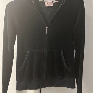Juicy Couture Velour Zip-Up Sweatshirt Size Medium